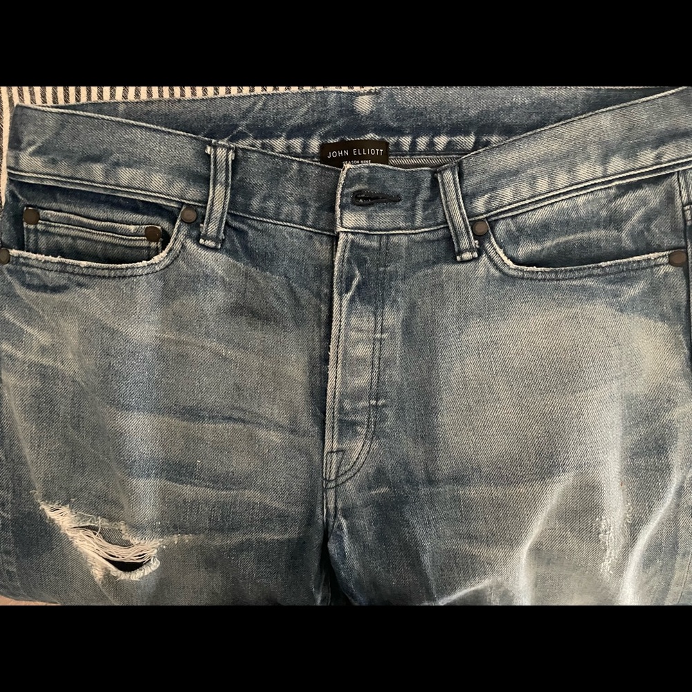 Men’s John Elliot Season 9 Distressed Denim